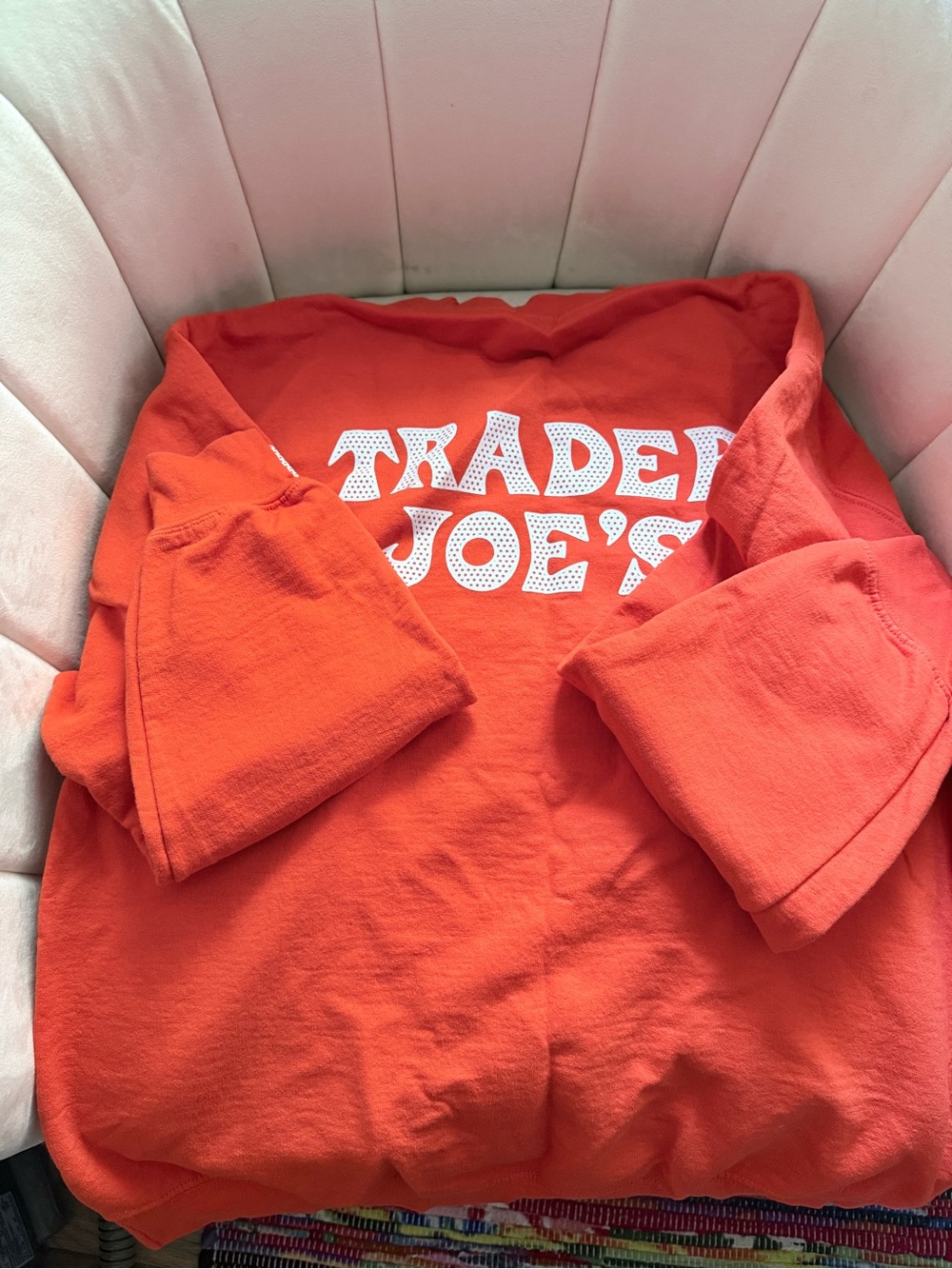 Gildan Bright Orange 'Trader Joe's' Kids Sweatshirt